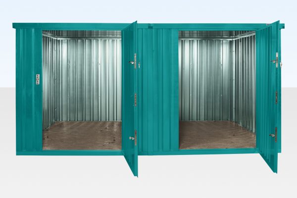 3m x 4.2m Side Linked Flat Pack Container Bundle - Custom Colour