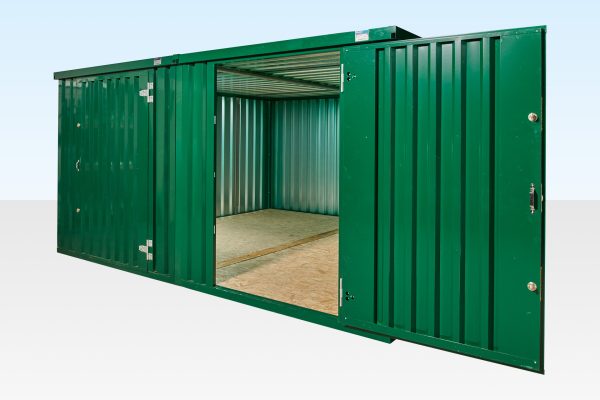 3m x 4.2m Side Linked Flat Pack Container Bundle (Powder Coated)