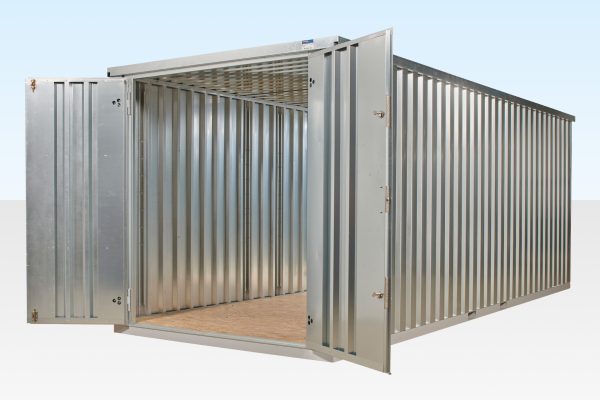 6m XL Flat Pack Container Store - Galvanised