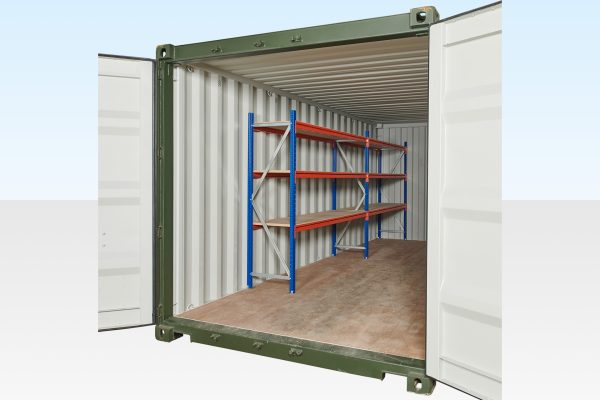 Container Racking - Adjustable, Heavy Duty Three Tier (2 Bays)