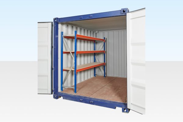 Container Racking - Adjustable, Heavy Duty Three Tier (Single Bay)