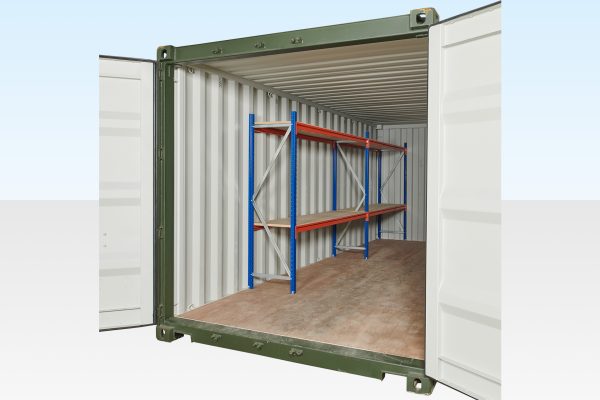 Container Racking - Adjustable, Heavy Duty Two Tier (2 Bays)