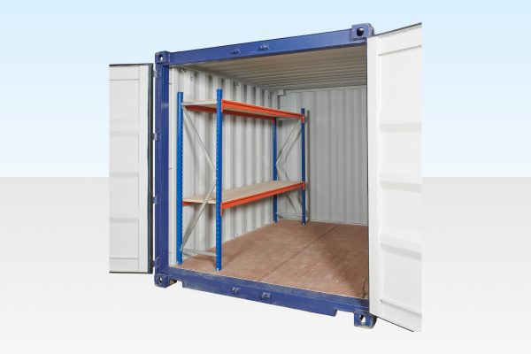 Container Racking - Adjustable, Heavy Duty Two Tier (Single Bay)