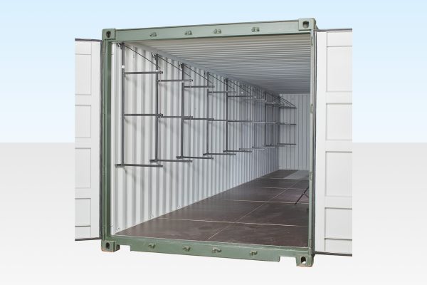 Container Shelving (Fastfit Brackets) 40ft Container Single Side